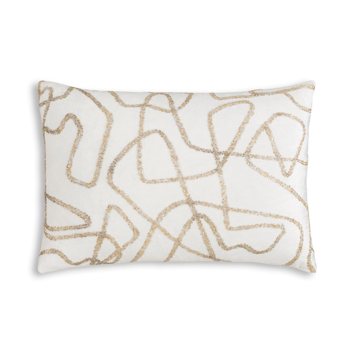 Sayra Ivory Gold Pillow – Cloud9 Design